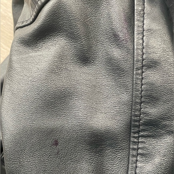 🌿 SOLD 🌿 Vintage 100% Genuine Leather Men’s Vasity/Bomber Jacket size XL - Picture 9 of 9